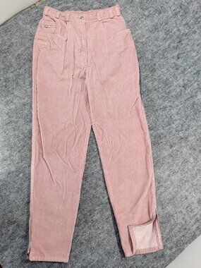 Vintage 80's/90's Together! Dusty Pink Corduroy High-Waist w/ Ankle Zippers